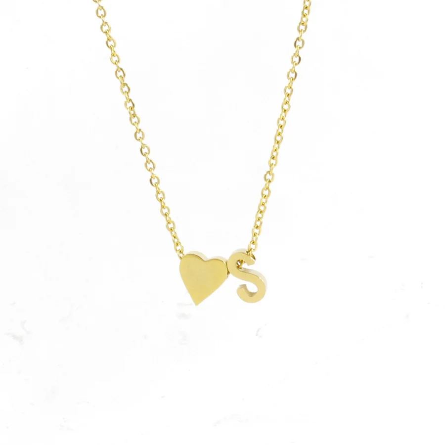 MIENTER stainless steel necklace 2023 fashion letter heart charm pendant necklace for women
MIENTER stainless steel necklace 2023 fashion letter heart charm pendant necklace for women
