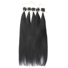 Wholesale Cheap 10a Indian Raw Virgin Hair Remy Straight Hair Double Drawn Micro Loop Ring Hair Extensions