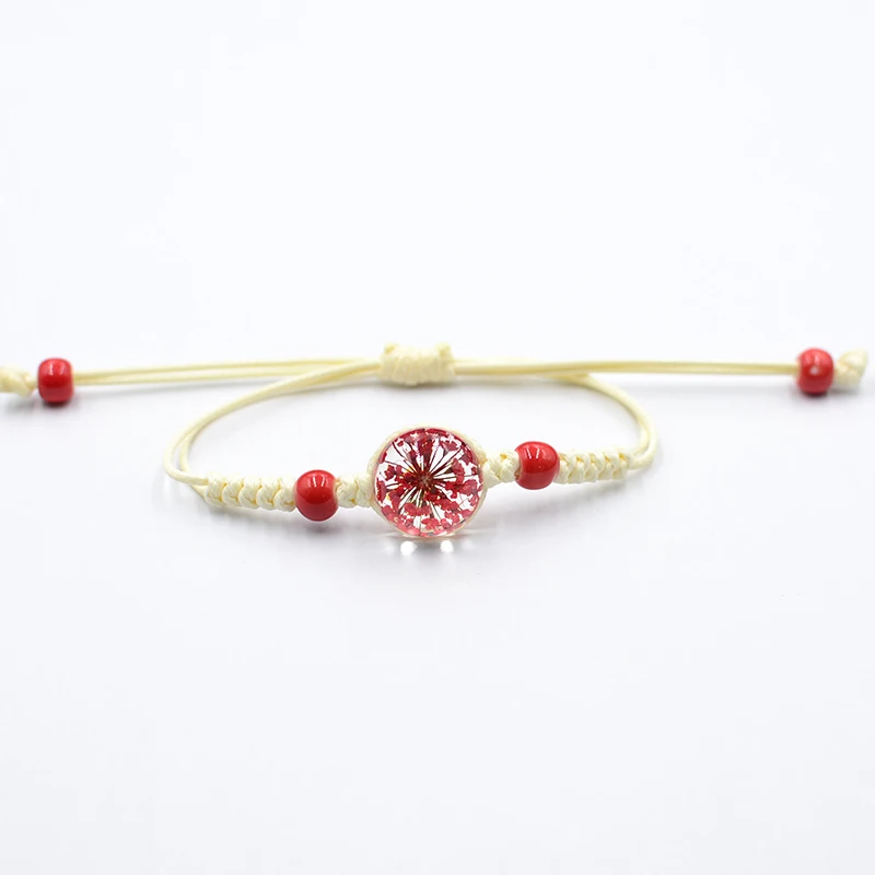 12 colors factory wholesale hand-woven girl plant dried flower bracelet glass crystal
12 colors factory wholesale hand-woven girl plant dried flower bracelet glass crystal