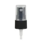 Black fine mist sprayer with half cap high quality mist sprayer facial mist pump bottle spray