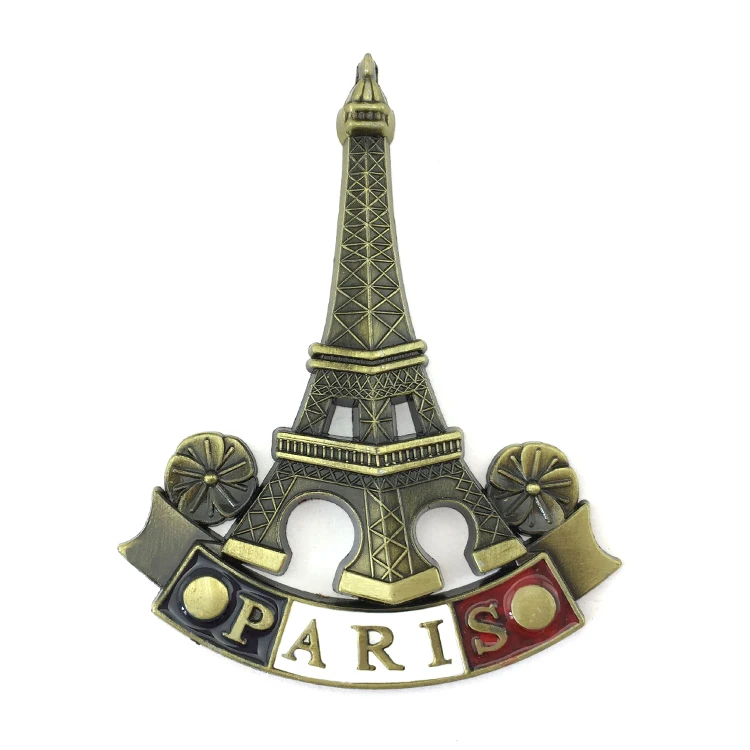 Loverly Paris enamel eiffel tower metal fridge magnet