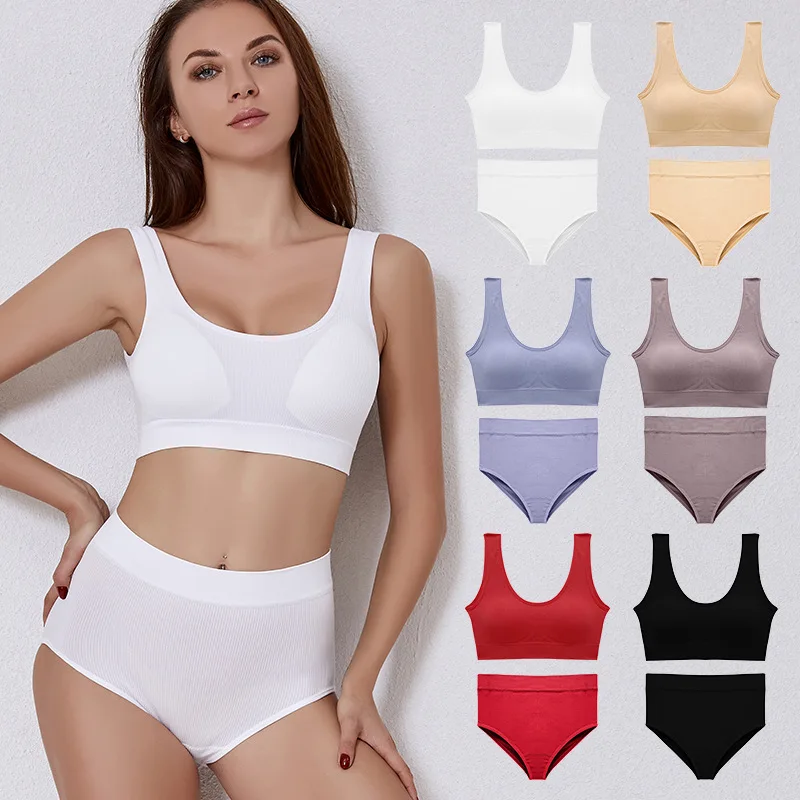 XIUYU women comfy soft breathable bra underpants 2 pieces set lady stretch plus size solid color panty sexy bra underwear set, Picture color
XIUYU women comfy soft breathable bra underpants 2 pieces set lady stretch plus size solid color panty sexy bra underwear set, Picture color