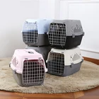 Portable Pet Dog Cat Hand Out Shipping Box Plastic Air Carrier Box