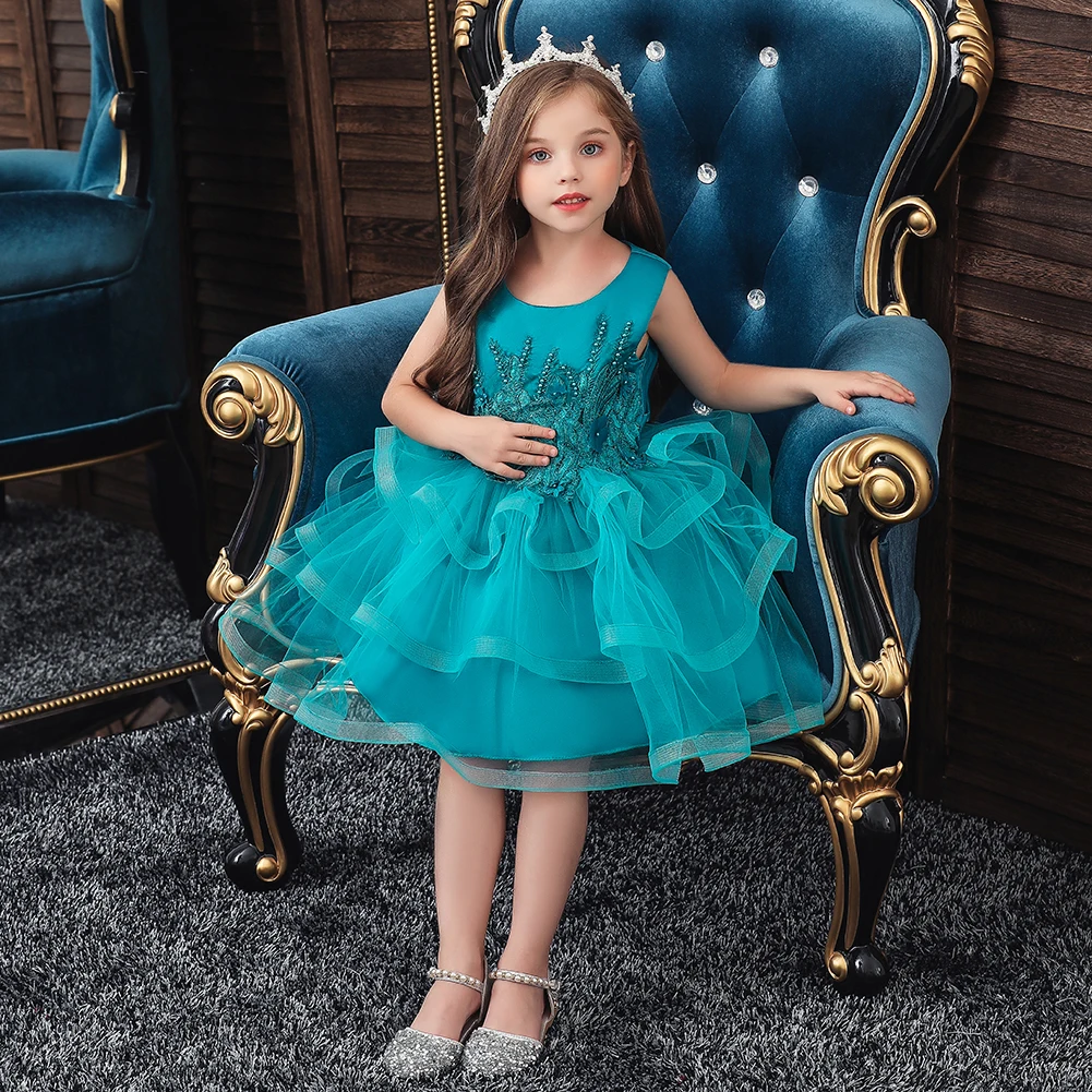 Children's multi-layer mesh children's clothing embroidered beaded round neck girl birthday dress 10 years old
Children's multi-layer mesh children's clothing embroidered beaded round neck girl birthday dress 10 years old