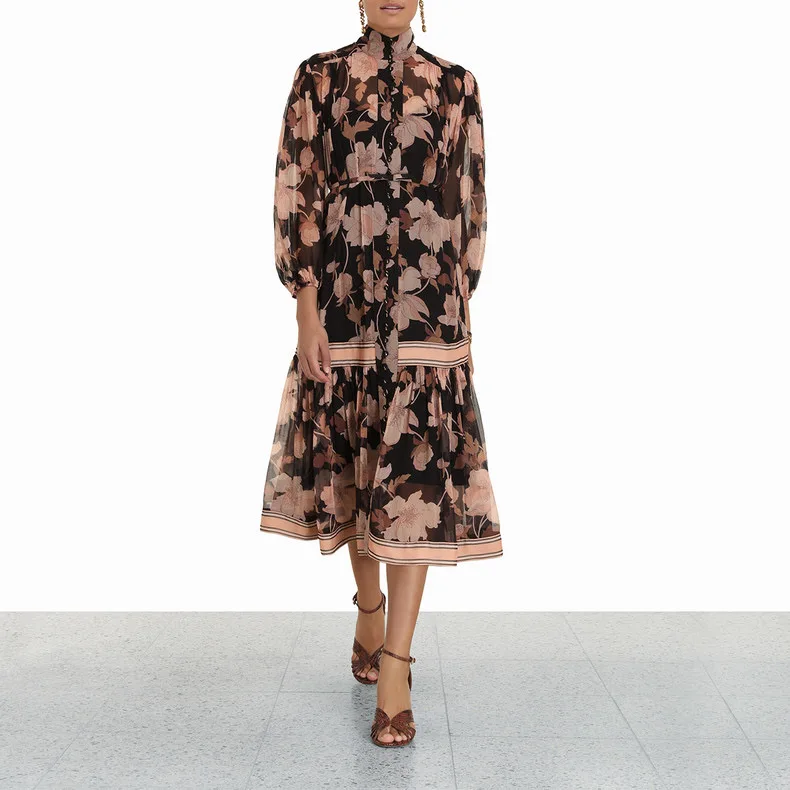 Pretty Dresses Women Lady Elegant Style Flower A Line Lantern Sleeve Floral Maxi Chiffon zimmermann Dresses Women 2021, Black
Pretty Dresses Women Lady Elegant Style Flower A Line Lantern Sleeve Floral Maxi Chiffon zimmermann Dresses Women 2021, Black