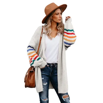 wholesale autumn new striped sweater de mujer plus size loose long sleeve cardigan women
wholesale autumn new striped sweater de mujer plus size loose long sleeve cardigan women