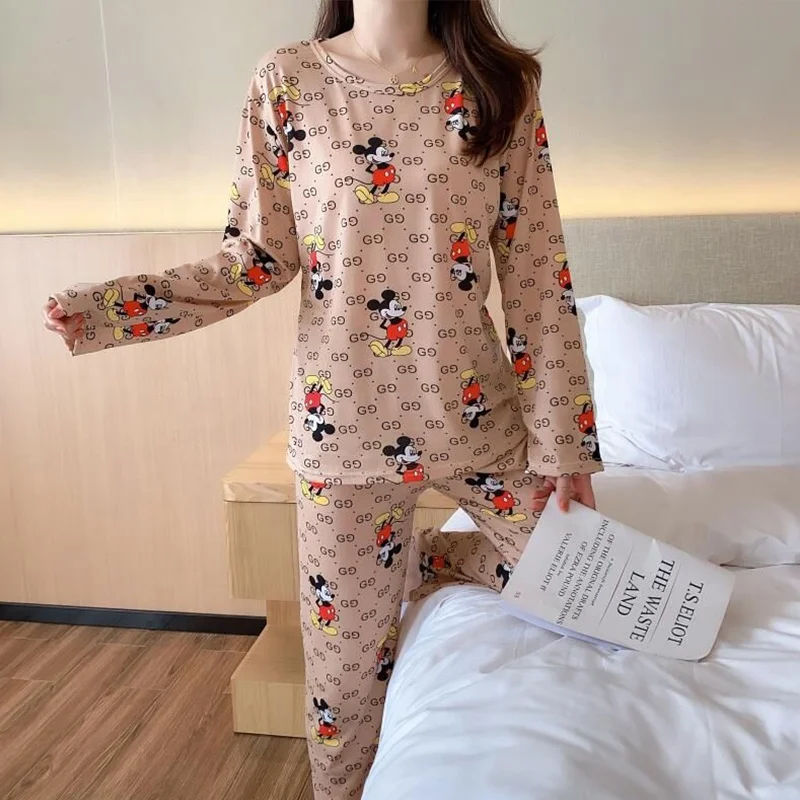 Round neck beautiful new spring and autumn women's pajamas casual style long-sleeve suit home wear cross-border wholesale
Round neck beautiful new spring and autumn women's pajamas casual style long-sleeve suit home wear cross-border wholesale