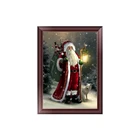 Factory wholesale custom home effect wall decoration painting 2019 Christmas Santa gifts 5D DIY diamond painting set