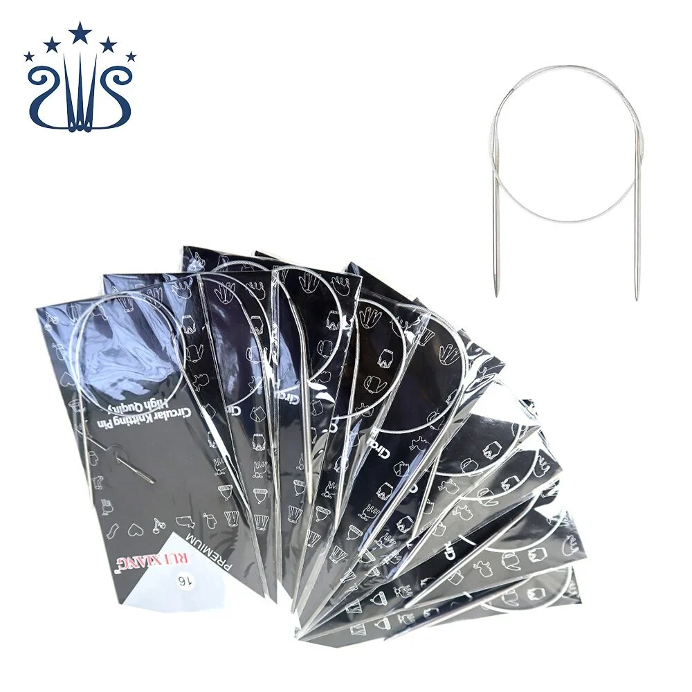 11 Sizes 43/65/80cm Ring knitting Needle Stainless Steel Circular Knitting Needle Set, Silver
11 Sizes 43/65/80cm Ring knitting Needle Stainless Steel Circular Knitting Needle Set, Silver