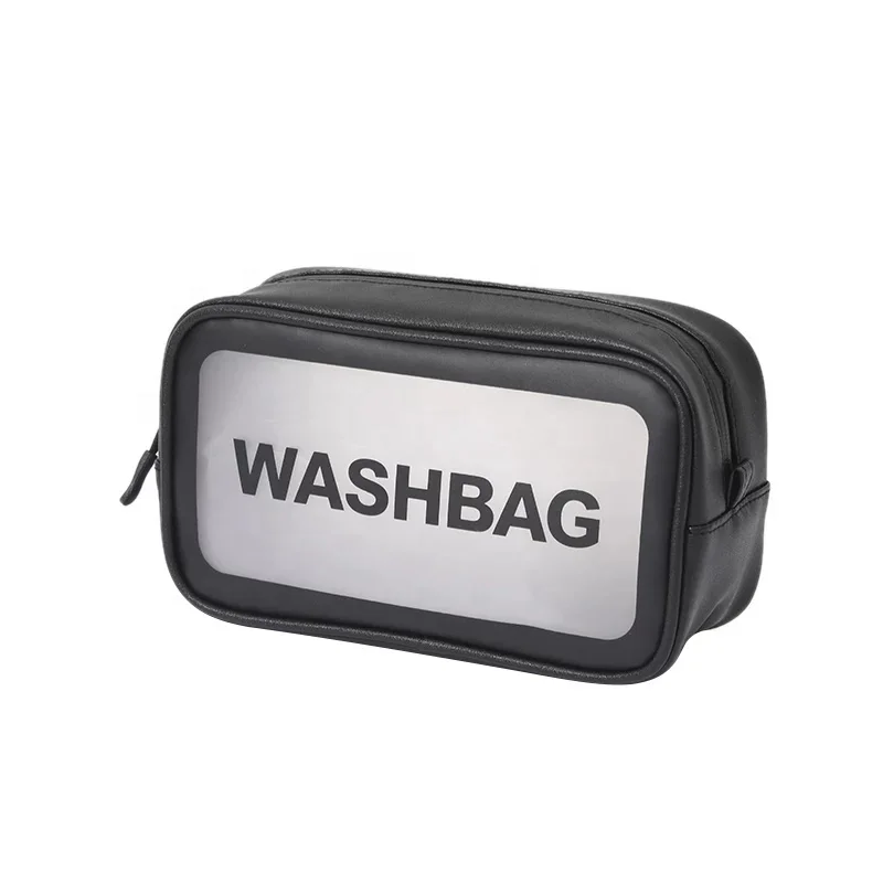 High end quality luxury Make Up Case Leather Travel Cosmetic Bag with PVC window, Transparent
High end quality luxury Make Up Case Leather Travel Cosmetic Bag with PVC window, Transparent