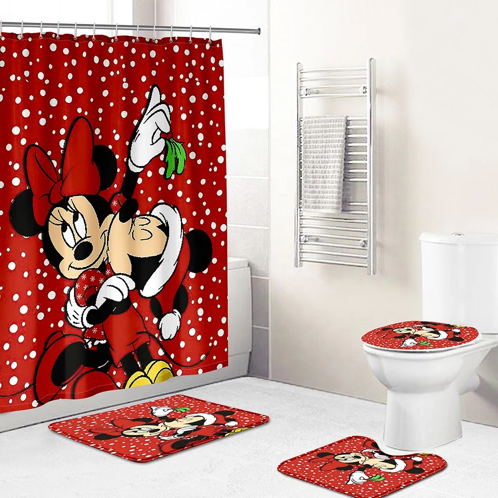 Support for Custom minnie christmas Shower Curtain mat 4 Set Wholesale bathroom curtain waterproof 2021 set de cortinas de ba, Cutsomized 
Support for Custom minnie christmas Shower Curtain mat 4 Set Wholesale bathroom curtain waterproof 2021 set de cortinas de ba, Cutsomized