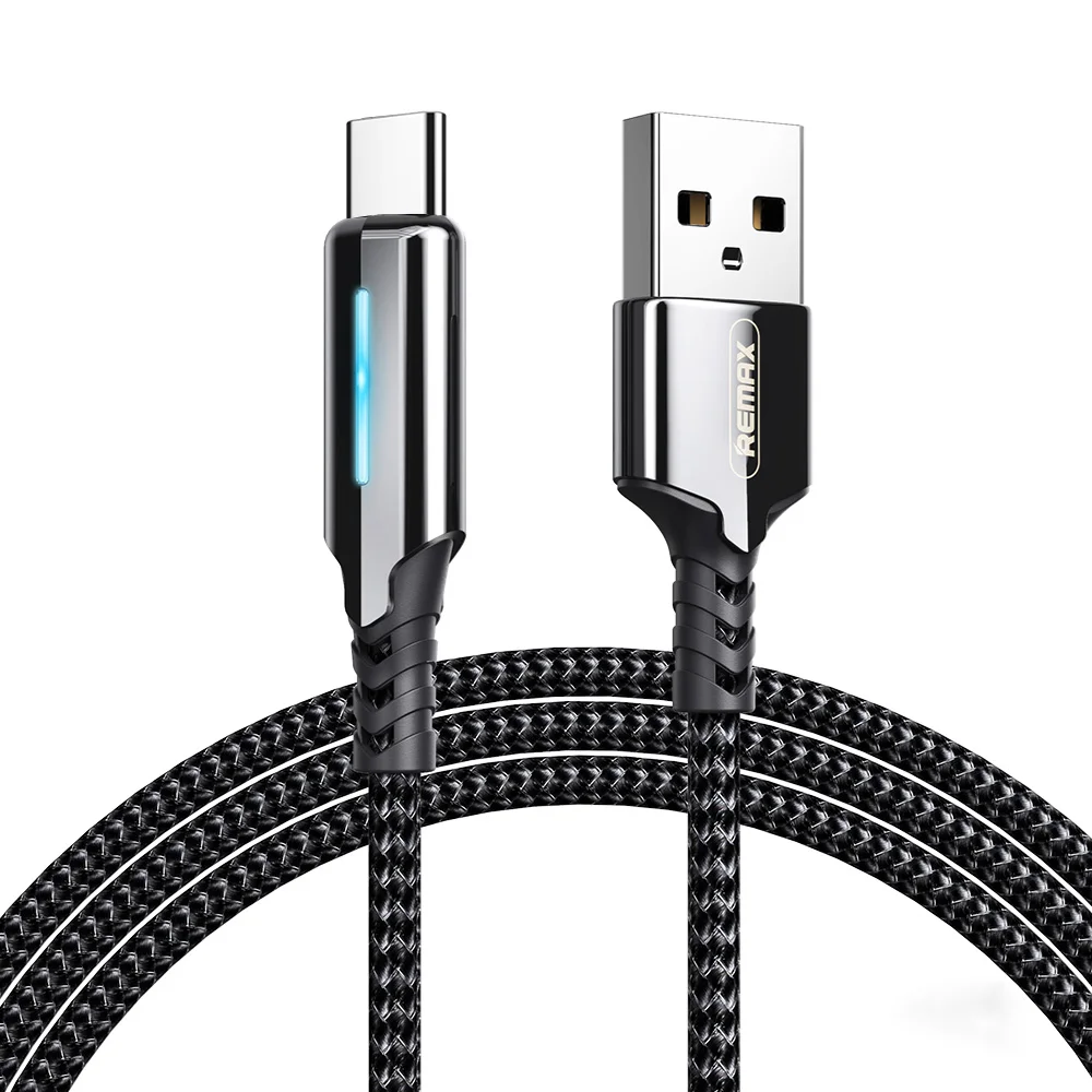 Remax Black Sliver Auto power off Charging USB To lighting / Type C Metal braided data cable
Remax Black Sliver Auto power off Charging USB To lighting / Type C Metal braided data cable