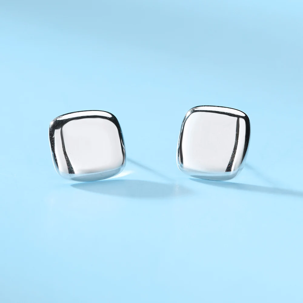 Arete Korean Simple 925 Sterling Silver Jewelry Earring Studs Plain Stud Rhombus Square Shape Earring For Women Birthday Gift
Arete Korean Simple 925 Sterling Silver Jewelry Earring Studs Plain Stud Rhombus Square Shape Earring For Women Birthday Gift