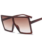 Plastic big frame retro square sunglasses colorful UV400 fashion PC lens ladies sunglasses2020