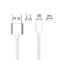 

SIPU 3 In 1 Magnetic Braided Charging Micro Magnetic Usb Cable High Quality 3 in1 Fast Charger Cable Data Line