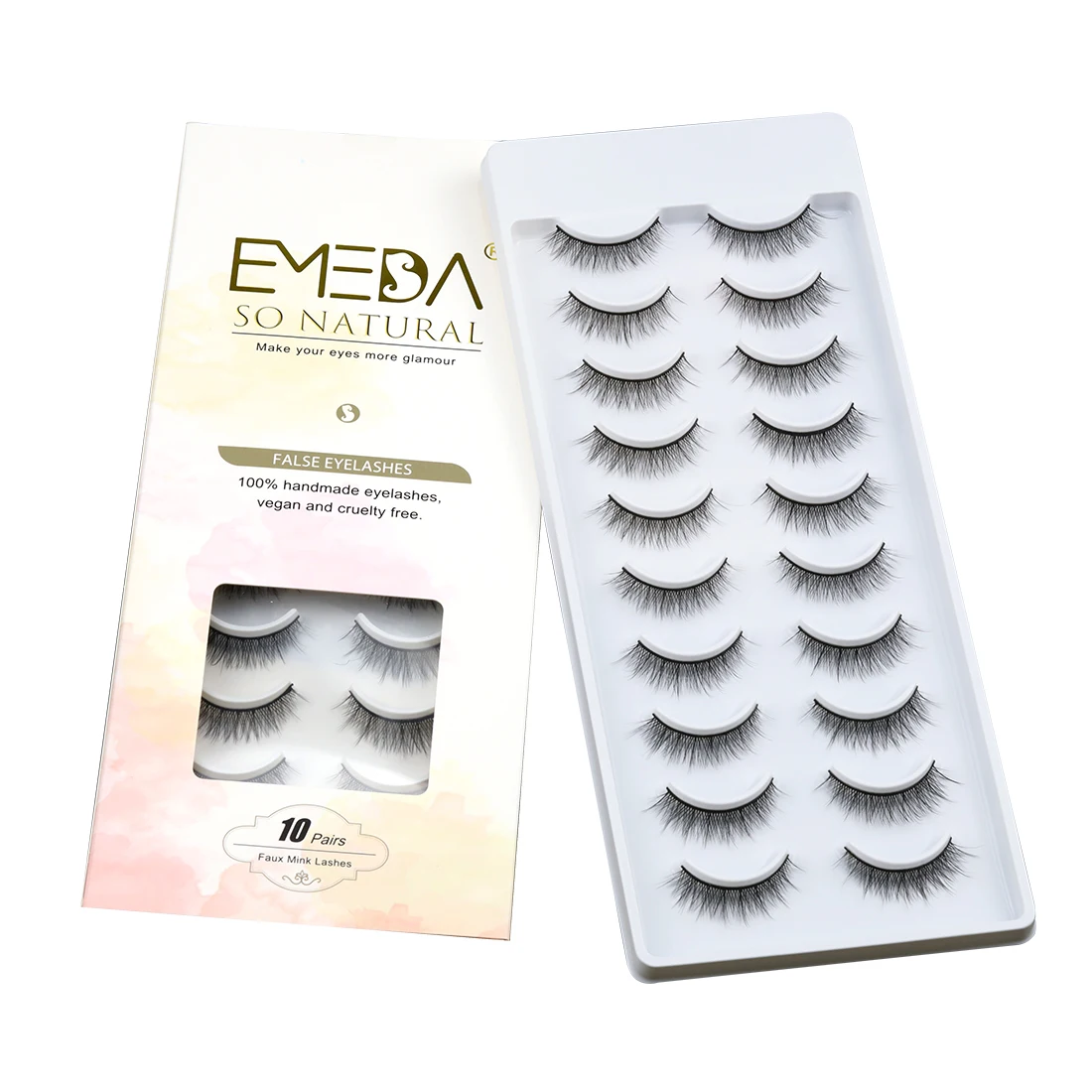 EMEDA natural lashes A1 style 10 pairs/set hight quality %100 luxury natural lashes in stock, Black
EMEDA natural lashes A1 style 10 pairs/set hight quality %100 luxury natural lashes in stock, Black