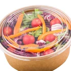 SR 300pcs ECO Friendly 36 oz 1090ml Craft Takeaway Paper Soup Salad Bowl With Lid pp pet
