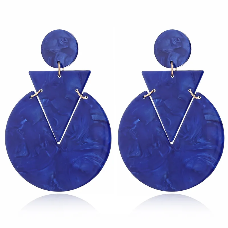 Vintage Marble Textured Geometric Round Acetate Board Acrylic Drop Earrings Acrylic Geometric Triangle Pendant Earrings
Vintage Marble Textured Geometric Round Acetate Board Acrylic Drop Earrings Acrylic Geometric Triangle Pendant Earrings