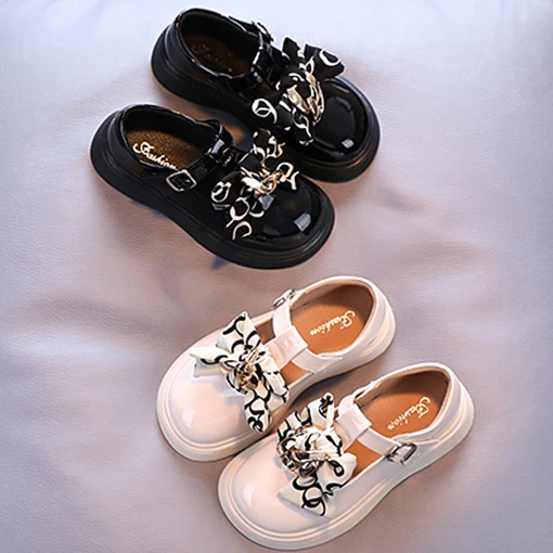 Fashion Bow Kids Princess Shoes PU Leather Elegant Casual Shoes For Children Girls Soft Comfortable Non-Slip Princess Party Shoe, Beige/black
Fashion Bow Kids Princess Shoes PU Leather Elegant Casual Shoes For Children Girls Soft Comfortable Non-Slip Princess Party Shoe, Beige/black