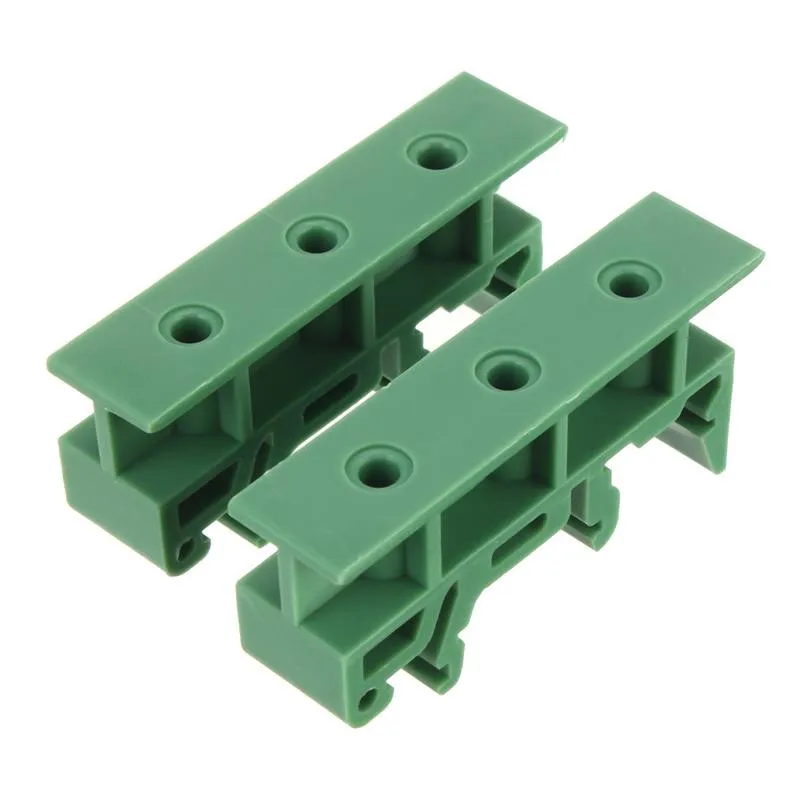 PCB carrier PCB bracket  rail mount 1 pair 35mm DIN Rail Mounting Support Adapters plastic Feet for LxW<=100mm PCB or relay