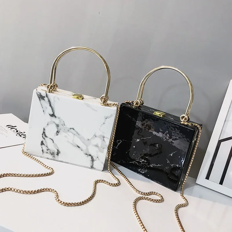Korean Stylish Fashion Box Bag Women Hand Bags Handbags Luxury Marble Pattern PVC Small Square Crossbody Bags, Multi
Korean Stylish Fashion Box Bag Women Hand Bags Handbags Luxury Marble Pattern PVC Small Square Crossbody Bags, Multi