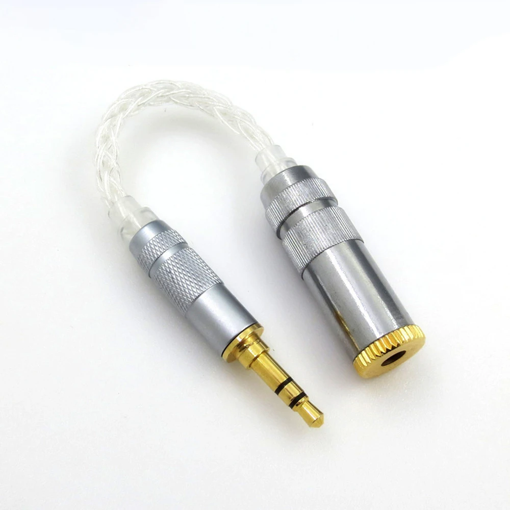 OEM 2.5 3.5 4.4 mm Male To Female Plug 8-cored OCC Silver Plated Balanced Audio Converter Cable Adapter Earphone Wire
OEM 2.5 3.5 4.4 mm Male To Female Plug 8-cored OCC Silver Plated Balanced Audio Converter Cable Adapter Earphone Wire