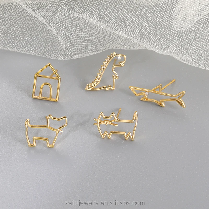 New arrival simple style animal series stud earrings lovely sweet girl cute jewelry stainless steel earring
New arrival simple style animal series stud earrings lovely sweet girl cute jewelry stainless steel earring