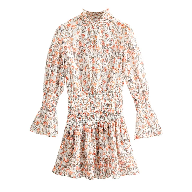 Dress For Women 2021 New Spring Pastoral Style Minidress With Ruffled Floral Print Long Sleeve Sweet Short Dress Summer Dress
Dress For Women 2021 New Spring Pastoral Style Minidress With Ruffled Floral Print Long Sleeve Sweet Short Dress Summer Dress
