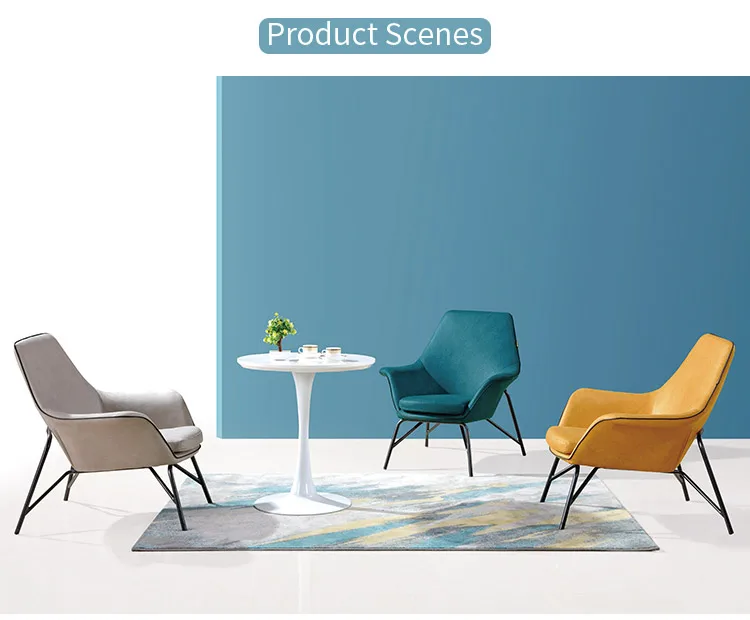 Office Room Modern Chair Seater Leather Seat Set Arm Chairs Leisure Furniture 1 Seccional Single Sofa