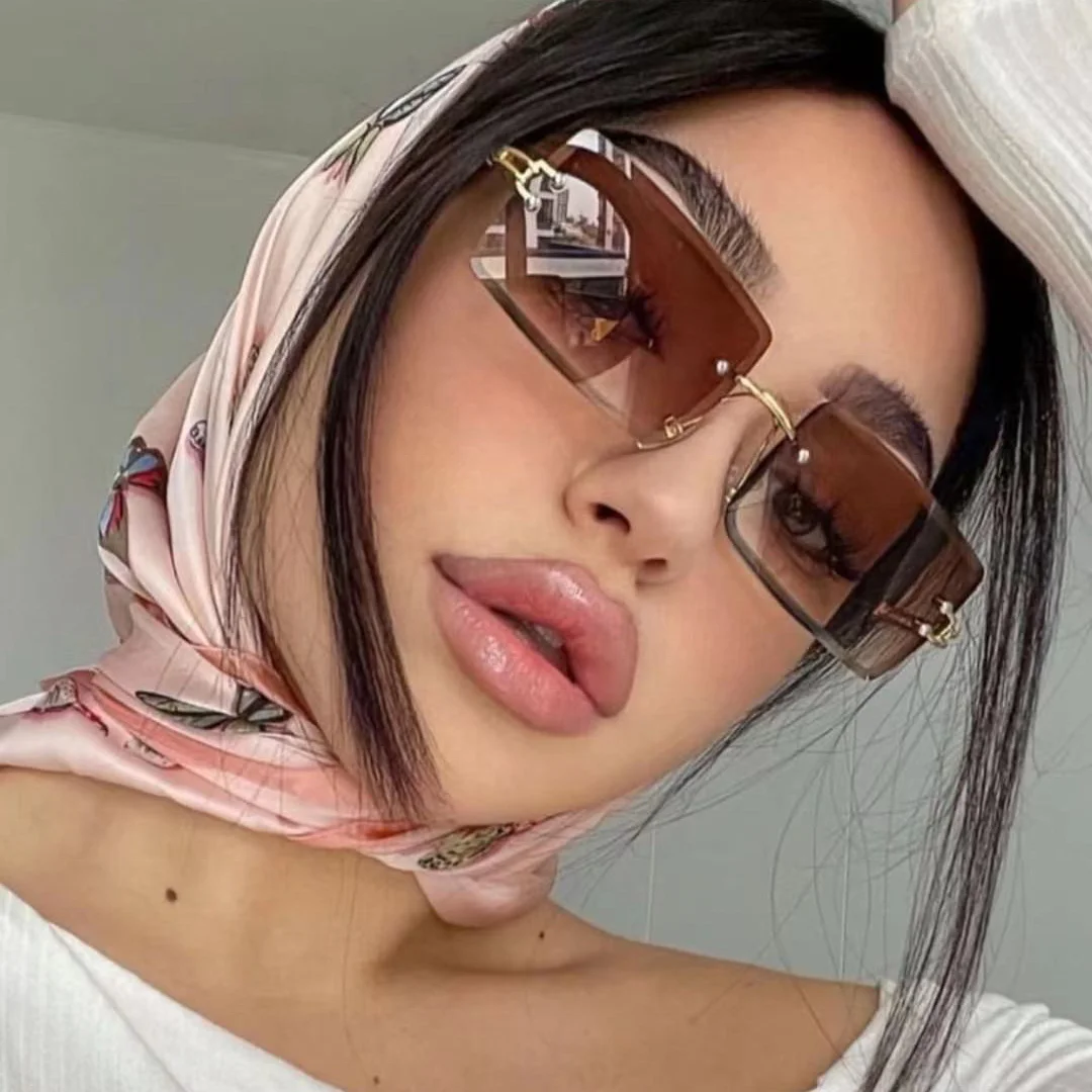 Rectangle Square Rimless Sun Glasses Vintage Shades Retro gafas Mens Women Sunglasses 2022
Rectangle Square Rimless Sun Glasses Vintage Shades Retro gafas Mens Women Sunglasses 2022