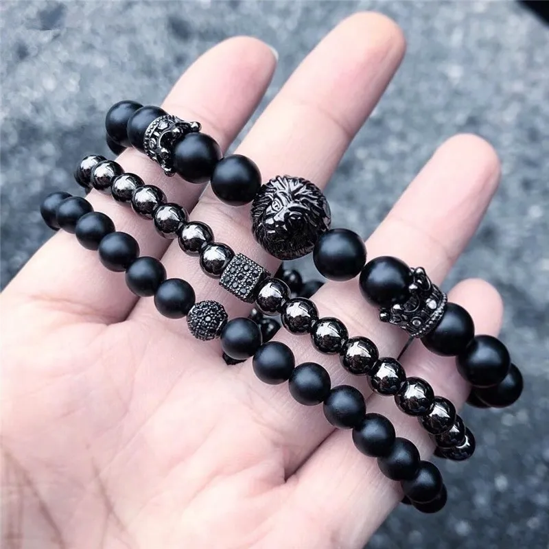 New Fashion Men lion head Bracelet Sets Trendy Handmade Classic Strand Stone Beaded Bracelet For Men N206063
New Fashion Men lion head Bracelet Sets Trendy Handmade Classic Strand Stone Beaded Bracelet For Men N206063