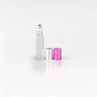 Cosmetic empty perfume bottle 8ml eye roll on bottle plastic roll on ball