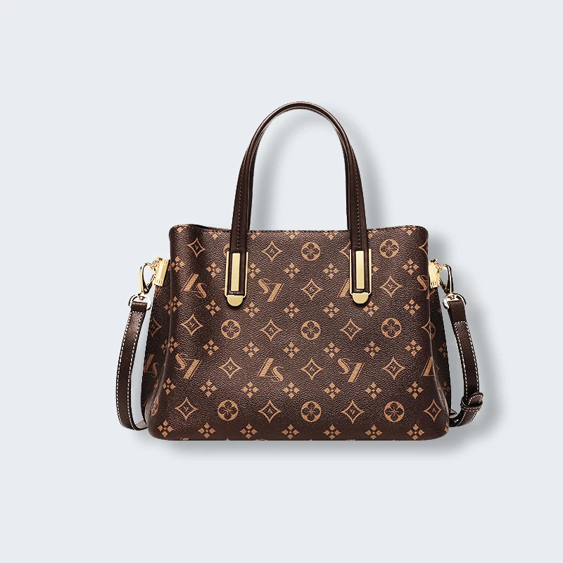 New leather women's shoulder bag letter printed messenger bag high capacity women's handbag, Brown
New leather women's shoulder bag letter printed messenger bag high capacity women's handbag, Brown