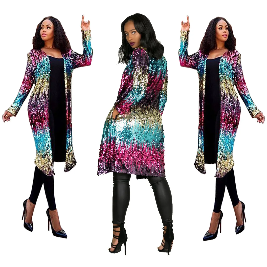 Foma Clothing Casual Sequined Cardigan Jacket Coats Luxury Jacket Women Winter Autumn Club Jackets, As pictures
Foma Clothing Casual Sequined Cardigan Jacket Coats Luxury Jacket Women Winter Autumn Club Jackets, As pictures