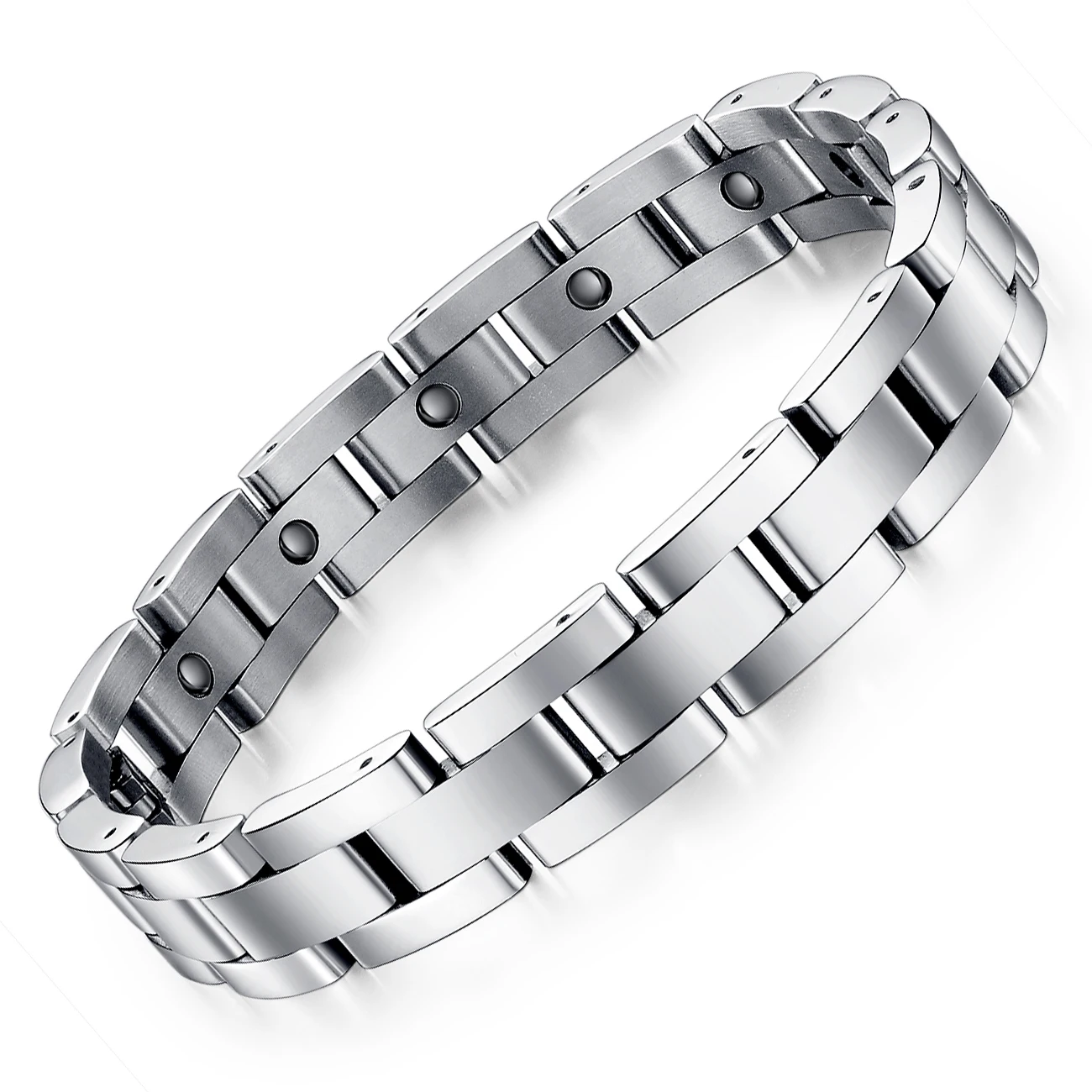 Simple Retro Stainless Steel Silver Magnet Cuban Mens Braclets Bracelet, Silver,accept custom color
Simple Retro Stainless Steel Silver Magnet Cuban Mens Braclets Bracelet, Silver,accept custom color