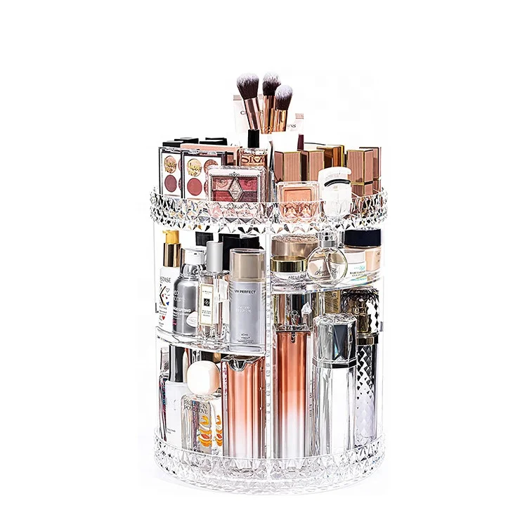 Makeup Organizer Adjustable Multi-Function Acrylic Cosmetic Storage 360 Clear Rotating Makeup Organizer, Transparent
Makeup Organizer Adjustable Multi-Function Acrylic Cosmetic Storage 360 Clear Rotating Makeup Organizer, Transparent