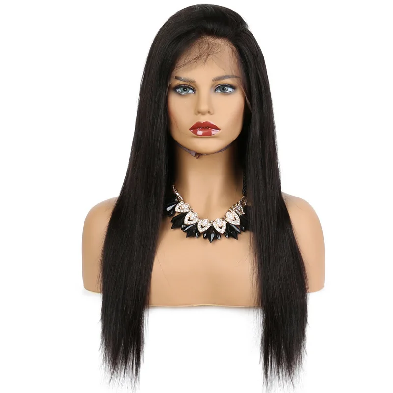China shenzhen wig kinky straight ladies fiber black long 150% density high quality transparent lace top wig, Natural colors
China shenzhen wig kinky straight ladies fiber black long 150% density high quality transparent lace top wig, Natural colors