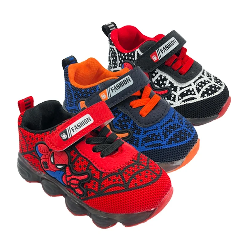 boy girls baby selling designers casual running Spiderman flashing light up led children sport sneakers kids shoes
boy girls baby selling designers casual running Spiderman flashing light up led children sport sneakers kids shoes