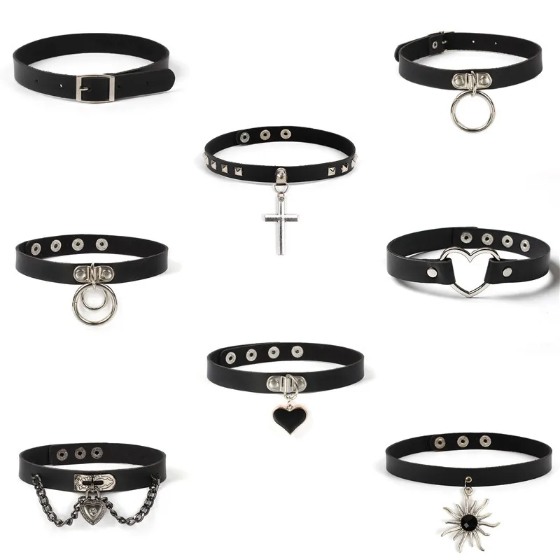 XUNBEI Sexy Punk Choker Collar Leather Choker Bondage Cosplay Goth Jewelry Women Fashion Necklace
XUNBEI Sexy Punk Choker Collar Leather Choker Bondage Cosplay Goth Jewelry Women Fashion Necklace