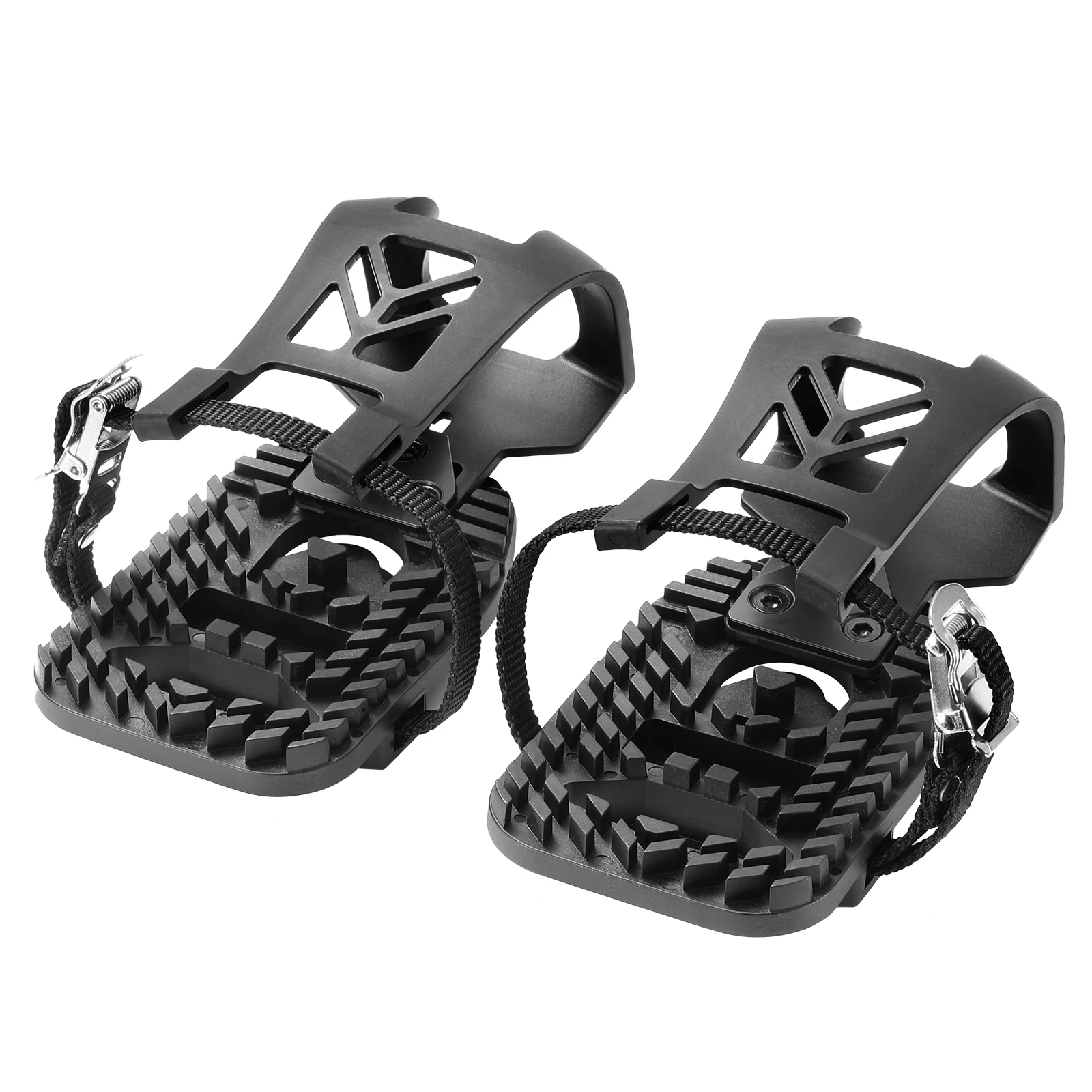 KOOTU new road bike pedal fixed dog mouth toe cage pedals bicycle speed up, Black
KOOTU new road bike pedal fixed dog mouth toe cage pedals bicycle speed up, Black