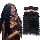 Wholesale factory 9A Malaysian Human Hair Extension 8 - 28 inch Remy Malaysian hair Deep wave Curl Virgin Raw hair