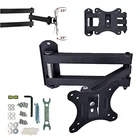 Low Profile Articulating Full Motion Tilt and Swivel Arm TV Wall Mount Bracket for 17-42" Flat Curved