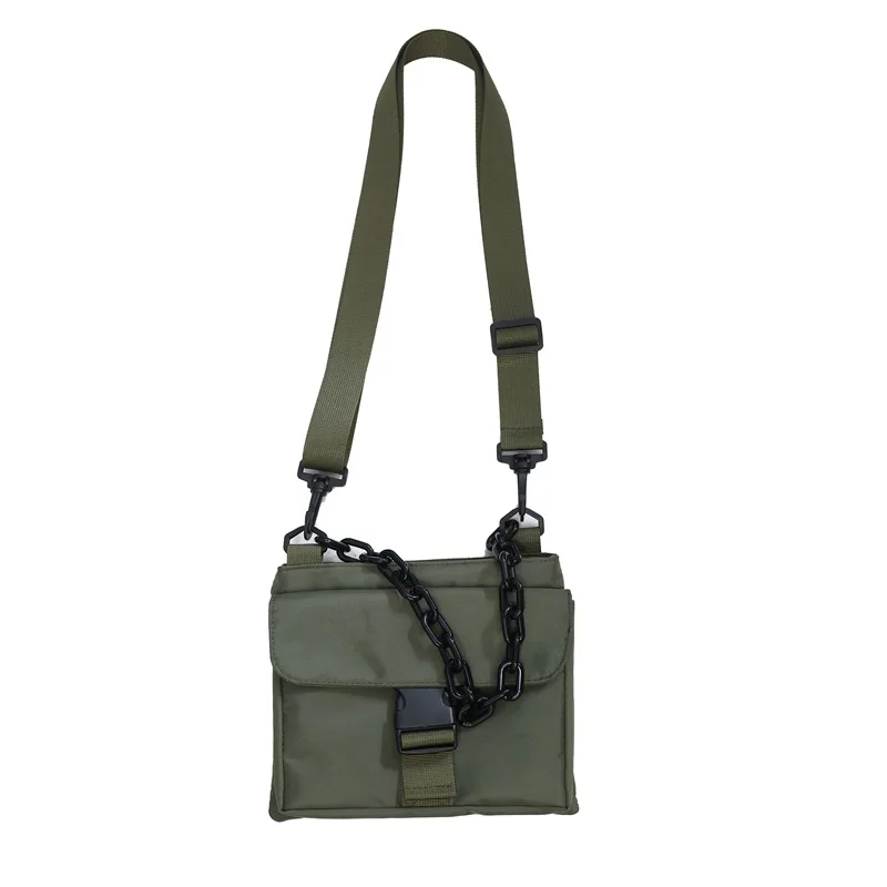 Custom Fashionable Sling Chest Bag Sport Crossbody Bag Boys Girls Street Wear Shoulder Sling Bag With Chains, Green/black/ can be customized
Custom Fashionable Sling Chest Bag Sport Crossbody Bag Boys Girls Street Wear Shoulder Sling Bag With Chains, Green/black/ can be customized