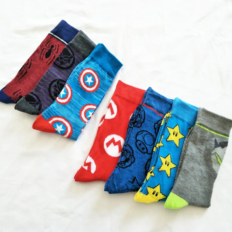 New European And American Men's Socks Cartoon Captain Middle Tube Sports Socks, Multi color
New European And American Men's Socks Cartoon Captain Middle Tube Sports Socks, Multi color