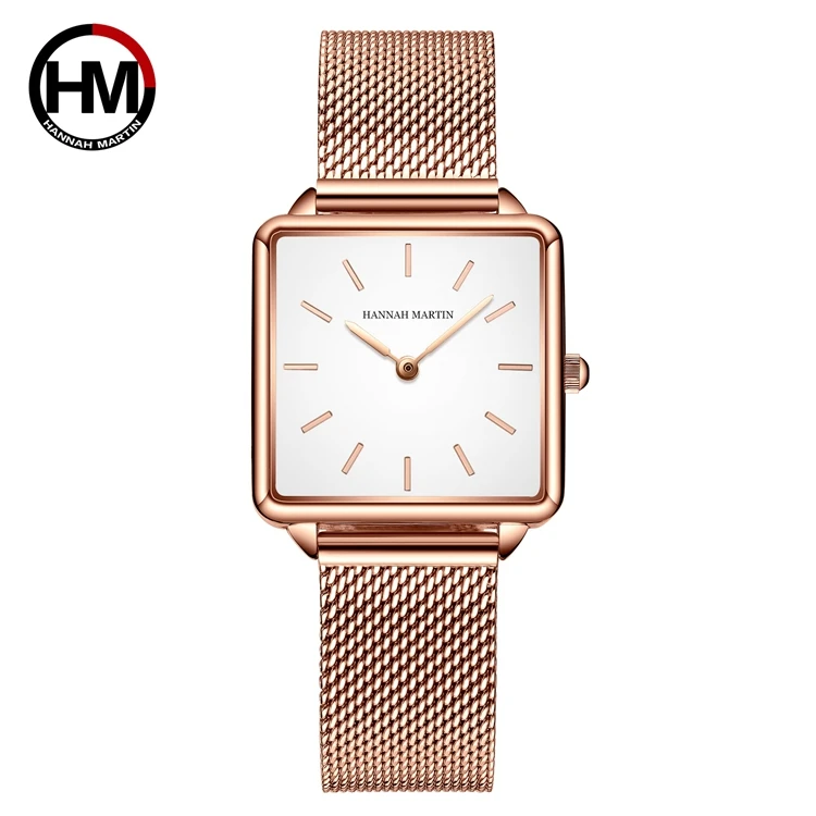 HANNAH MARTIN HM-108 Unique Square Design Japanese Quartz Women Hand Watches Stainless Steel Custom Watch
HANNAH MARTIN HM-108 Unique Square Design Japanese Quartz Women Hand Watches Stainless Steel Custom Watch