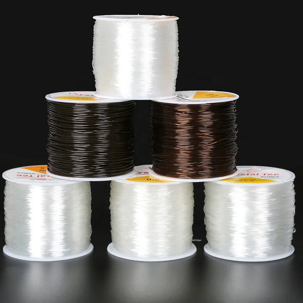 DIY Jewelry Making Wholesale 0.5MM 0.6MM 0.8MM transparent white black crystal TEC line elastic line for necklace bracelets
DIY Jewelry Making Wholesale 0.5MM 0.6MM 0.8MM transparent white black crystal TEC line elastic line for necklace bracelets