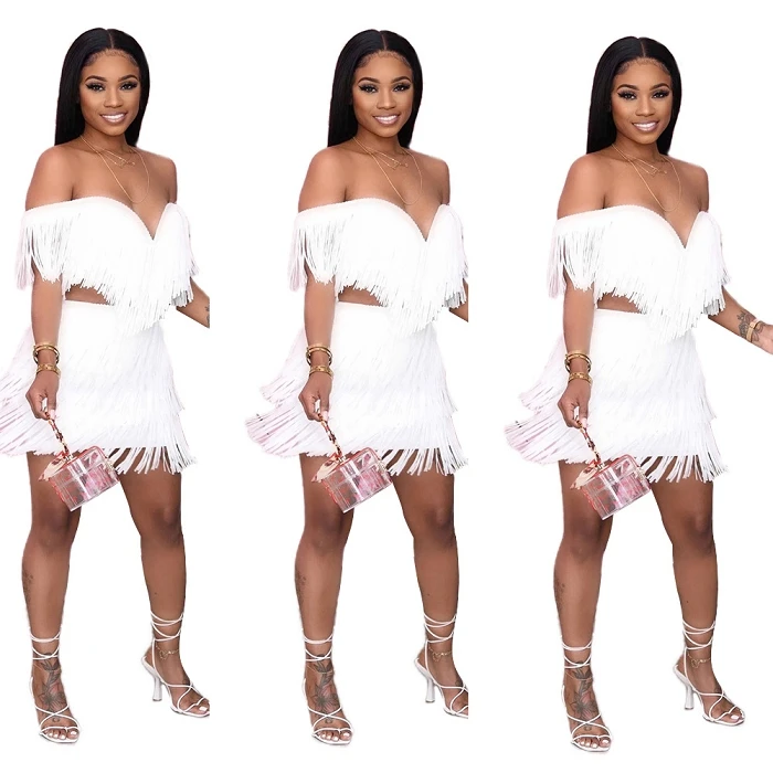 Fall Party Wear Women Sleeveless Bodycon Dress Summer Fringe Tassel White Plus Size Dresses
Fall Party Wear Women Sleeveless Bodycon Dress Summer Fringe Tassel White Plus Size Dresses