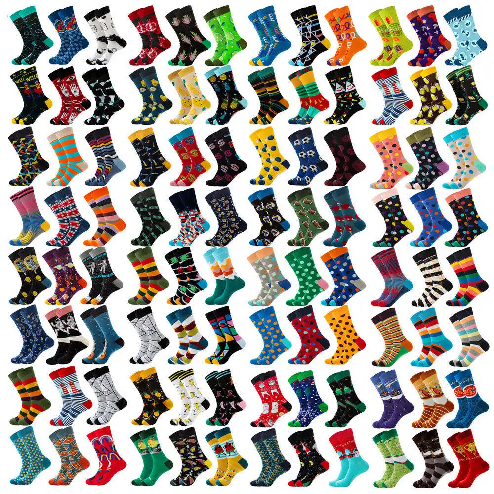 Xianghui cheap Wholesale good quality custom logo Men and women colorful 100%cotton Dress tube happy crew fruit Sock, Pantone color
Xianghui cheap Wholesale good quality custom logo Men and women colorful 100%cotton Dress tube happy crew fruit Sock, Pantone color