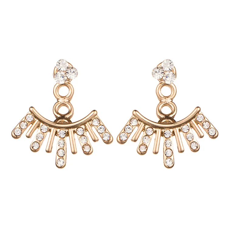 Hot Selling Zinc Alloy Free Lead Latest Rhinestone Personality Metal Gold Stud Women Earrings For Women, Gold,silver
Hot Selling Zinc Alloy Free Lead Latest Rhinestone Personality Metal Gold Stud Women Earrings For Women, Gold,silver