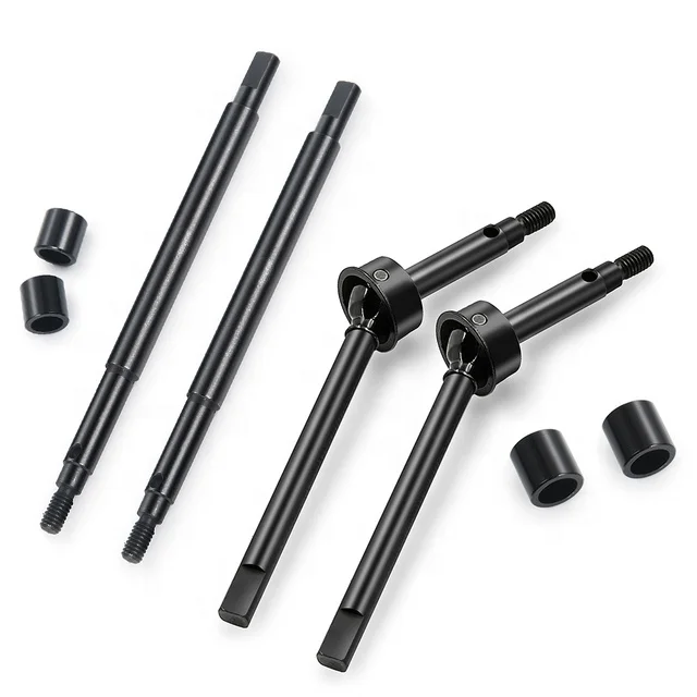 

4pcs/Set CVD Front Rear Axle Shaft Extended 5mm for 1/18 TRX4M Bronco Defender RC Crawler Car Upgrade Part Accessories